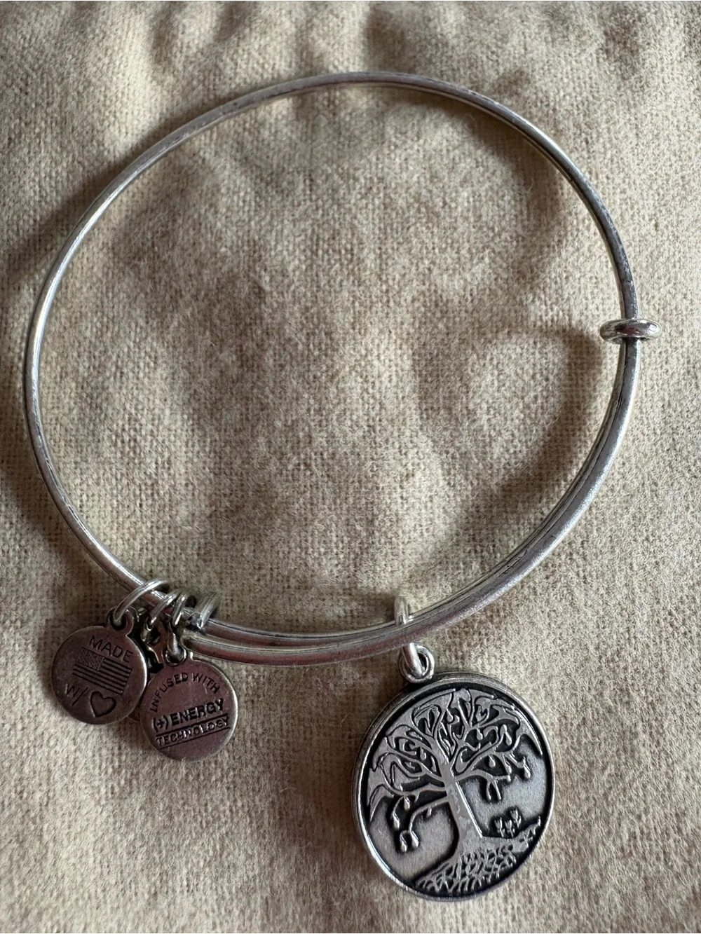 Alex and Ani Silver Tree of Life Charm Bracelet